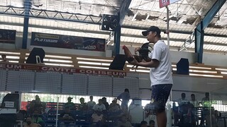 Panalo tayo sa Cavite Coliseum Salamat po sa Inbitasyon Kap RR maraming salamat po sa kumamay sakin.