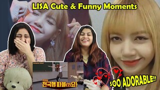 BLACKPINK LISA Cute & Funny Moments| Indian Sisters React | She is Simply Adorable! #Blackpink #Lisa