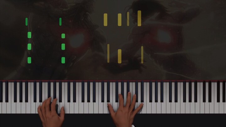 [AI Piano Score/Cover] Attack on Titan - YouSeeBIGGIRL / Apple Seed | Animenz