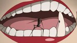 A mind-blowing animation: a dentist hid a tengu bug in his teeth for 12 years just to revive his bel