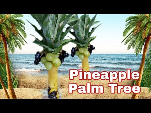 Palm Tree Pineapple  Art /fruit and vegetable carving