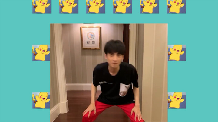 Vũ điệu điêu khắc cát của Luo Yunxi x Pikachu luôn là sở thích của anh ấy, haha