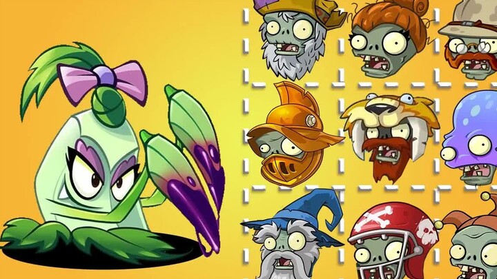 How many zombies can survive against a maxed out Pokra plant - PvZ 2