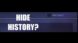 HIDING YOUR HISTORY IN NEW ML UPDATE