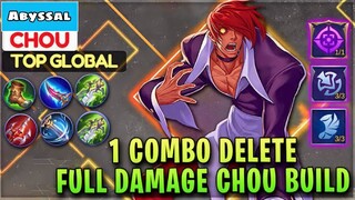 FULL DAMAGE CHOU🤔 1 COMBO DELETE DAMN🗿