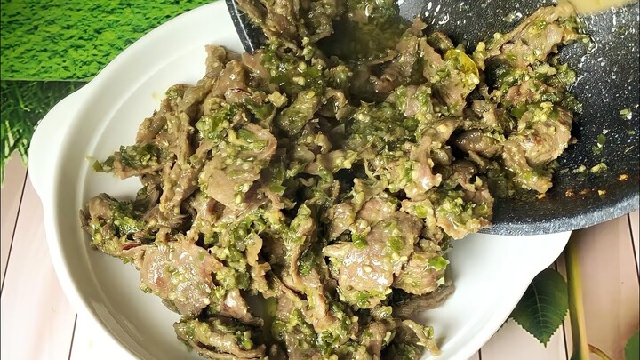 OLAHAN DAGING SAPI ! Resep Daging Suwir Cabe Ijo !! Dijamin KETAGIHAN !!!