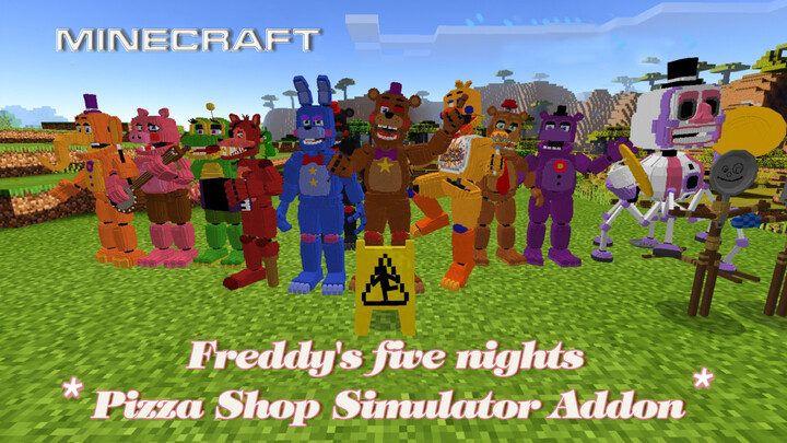 Addon Simulator Pizzeria dari Freddy Fazbear! [Minecraft]