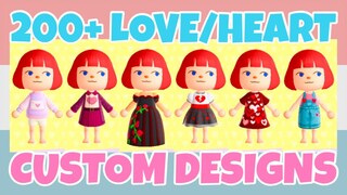 Best 200+ Valentine's Day Clothing Custom Designs In Animal Crossing New Horizons (Design ID Codes)