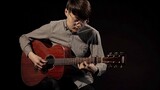 "Bunga" (Bunga) Shinaki Kishibe menyelesaikan demonstrasi kinerja gitar fingerstyle mengajar gitar f