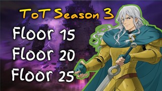 Defeating the Bosses of Floors 15,20, and 25!! | Seven Deadly Sins: Grand Cross