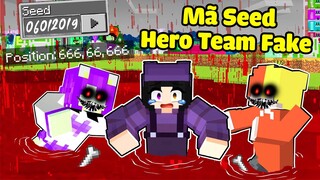 Noob Ruby Đột Nhập Làng HERO TEAM FAKE... Mã Seed Bí Ẩn Trong Minecraft !!!!