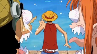 kasian nami sama usopp dikerjain Luffy😭😂