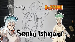 SPEED DRAWING Senku Ishigami anime Dr. Stone