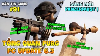 TỔNG QUAN PUBG PC UPDATE 6.3: TOMMYGUN REDDOT, SÚNG CHỐNG TĂNG, BI KỊCH MANG TÊN M249 !