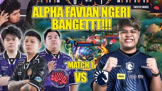 LET'S GO LIQUID!! ALPHA FAVIAN NGERI BANGET!! MATCH 1 BO 3 TLID VS TWISTED MINDS M6 WORLD CHAMPIONS