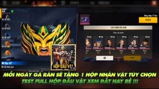 FREE FIRE | MỖI NGÀY GÀ RÁN SẼ TẶNG 1 NHÂN VẬT CHO ANH EM ĐỂ THỬ - TEST FULL HỘP ĐẤU VẬT RẺ HAY ĐẮT?