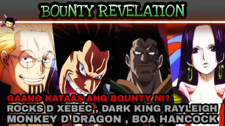Top20 Highest bounty | Gaano kataas ang Bounty ni Rocks D Xebec , Dragon , Rayleigh , Boa? theory