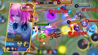 MANIAC!! TOWER DIVE + ONESHOT TOP GLOBAL AGGRESSIVE BEATRIX - MLBB