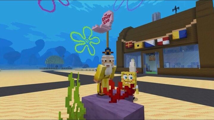 Minecraft / The Deadly Krusty Krab Food War | SpongeBob SquarePants By Spark Universe Part 2