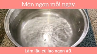 Lẩu cù lao siêu đơn giản tại nhà