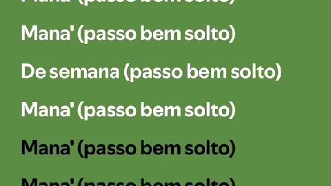 PASSO BEM SOLTO