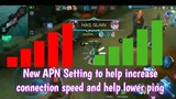 How to Lower ping in Mobile Legends #3 with New APN settings