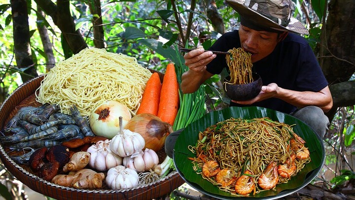 Shrimp and Vegetable Stir Fry Noodles Recipe