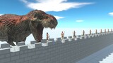 Giant Carnivores Attack Great Wall - Animal Revolt Battle Simulator