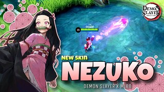 Skin Terbaru!! Nezuko, Kawaii Parah😱🤯[DEMON SLAYER X MLBB]