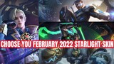 Choose Your February 2022 Starlight Skin | Starlight Skin Choices | Cecilion February 2022 | MLBB