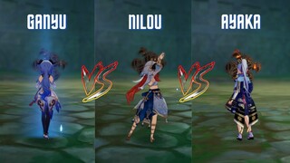 3.6 RERUN?? BEST F2P DPS !! GANYU VS NILOU VS AYAKA