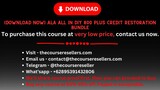 [Download Now] ALA All In DIY 800 Plus Credit Restoration Bundle