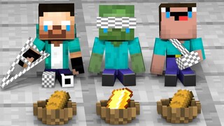 Monster School : Baby Zombie, Baby Herobrine and Baby Noob - Minecraft Animation