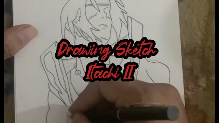 Drawing Sketch Itachi with a Coffee II