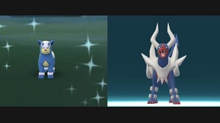 Look shiny Houndour evolves in shiny Mega Houndoom! New Mega Energy in Pokemon Go.