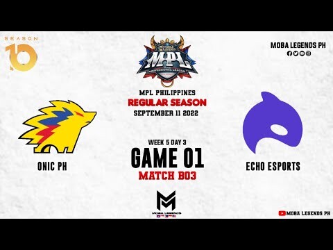 GAME 01 : ONIC vs ECHO | MPLPH S10 Week 5 Day 3 | Onic Philippines vs Echo Esports