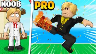 Going From NOOB To PRO As SANJI In BLOX FRUITS!