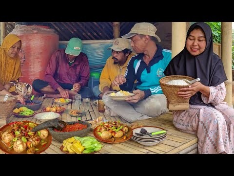 NIKMATNYA Gak Ada Lawan.. Kalau Masak TELOR Campur PETE Dan TERI, Kerecek Oncom, Matak NGALIMEUD