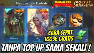 CARA CEPAT INSTAN DAPAT SKIN GRATIS KUNGFU PANDA! LANGSUNG DAPAT TANPA TOP UP !!