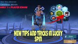 LUCKY SPIN NEW TRICKS AND TIPS (VALE CERULEAN WINDS) SKIN GUARANTEE - Mobile Legends