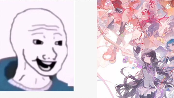 Before vs after watching, but Puella Magi Madoka Magica