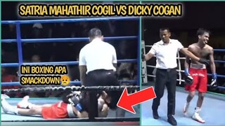 MOMEN SATRIA MAHATHIR BANTING DICKY COGAN DI ATAS RING || SATRIA MAHATHIR VS DIKI COGAN