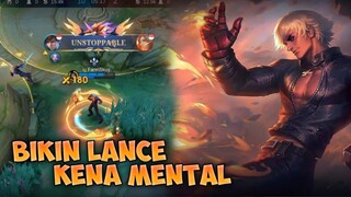 BIKIN LANCE KENA MENTAL PAKE GUSION - Mobile Legends