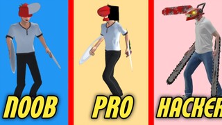 Chainsawman Noob Vs Pro Vs Hacker | Sakura school simulator