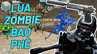 LẤY NHÂN VẬT SWAT CÙI BẮP, CẦM DE GIẢM THANH ĐI LÙA ZOMBIE - TXT ZOMBIE V4