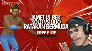 JAMET IS BEK!!! SOLO VS DUO RATAKAN BERMUDA! AUTO JOGET DINDING BADINDING - FREEFIREINDONESIA