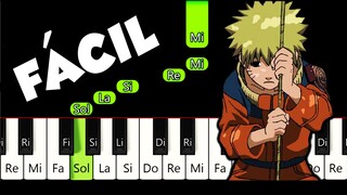 SADNESS and SORROW 🎹 Tutorial para Piano con Notas | VERSIÓN FACIL | Cover | Naruto Easy Theme