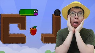 Khóc Thét với con sâu chết tiệt tìm cách ăn táo qua màn - Apple Worm - Top Game - thành ej