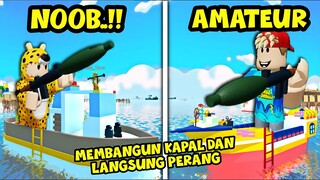 BANG BOY MEMBUAT KAPAL PERANG UNTUK MELAWAN HIU DI ROBLOX