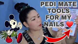 FLEXING MY PEDI MATE FOR MY NAILS | THELMA MICKEY VLOG